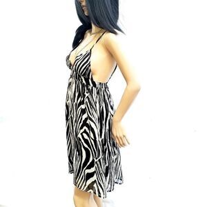 H&M New Sleeveless Zebra Mini Dress 4